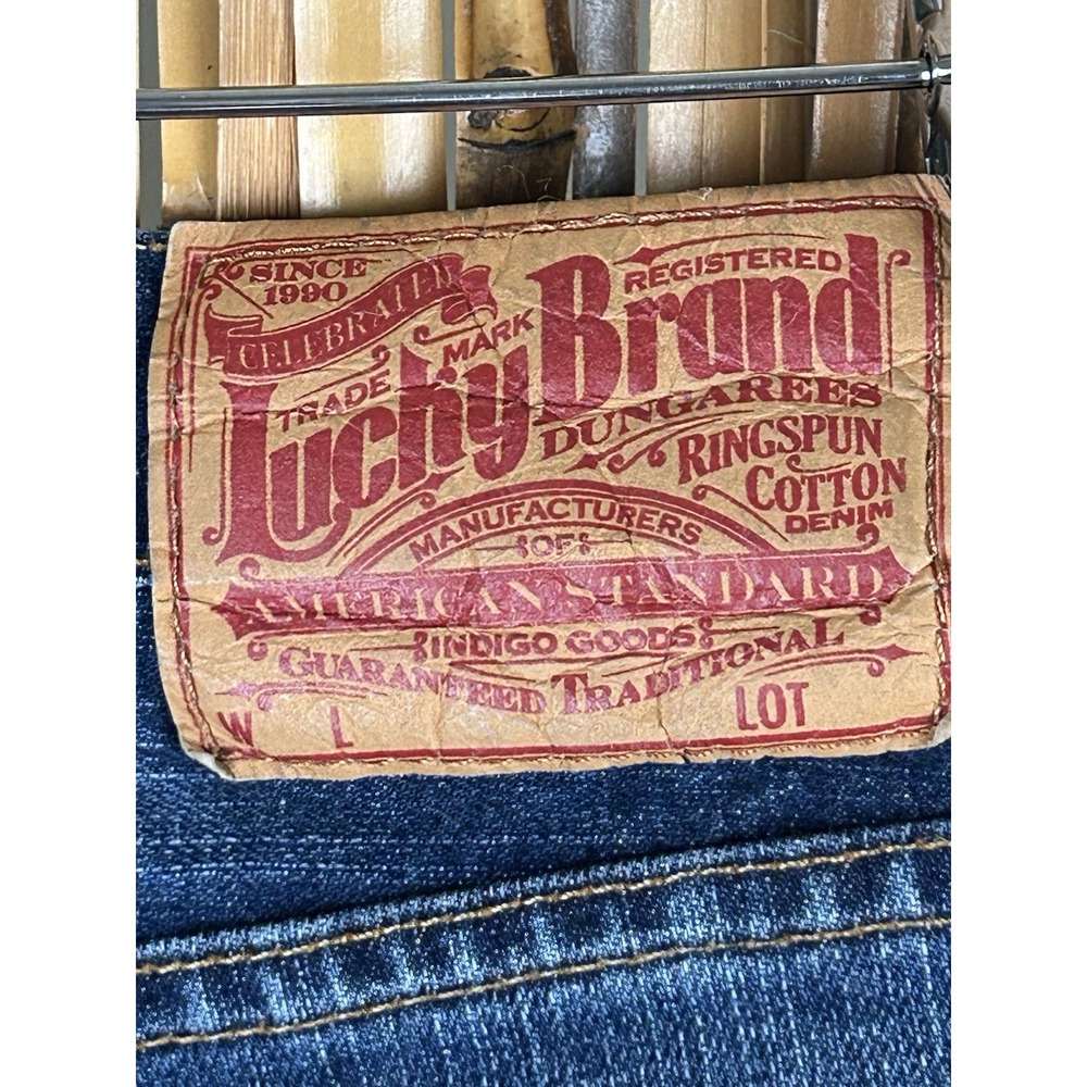 LUCKY Brand Ol' Deep Water Men's Denim Jeans By Gene Montesano‎ Size 38x32 - Picture 6 of 16